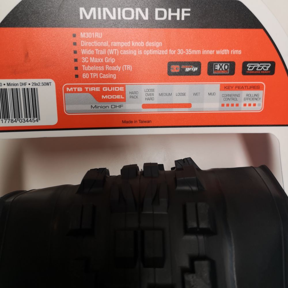 Maxxis Minion DHF 29x2,5"WT 3C MaxxGrip EXO TR, kuva 2