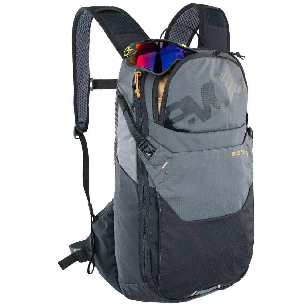 Evoc Ride 12 + 2l Bladder – Carbon Grey Black