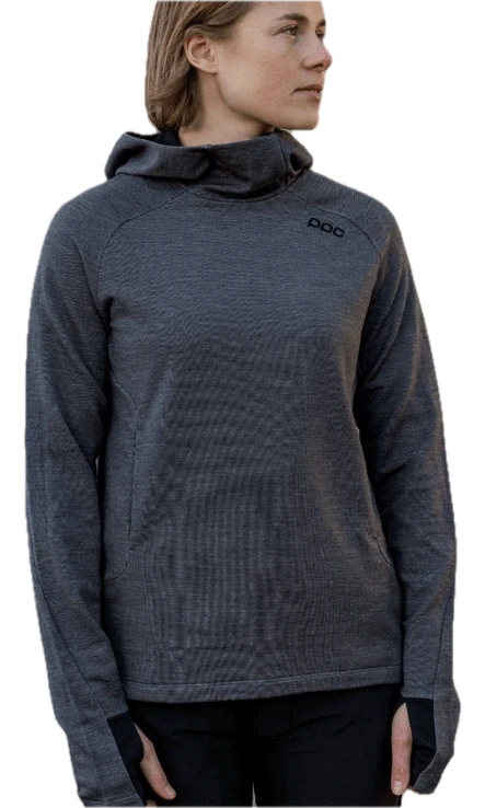 POC merino hood W Sylvanite Grey Melange