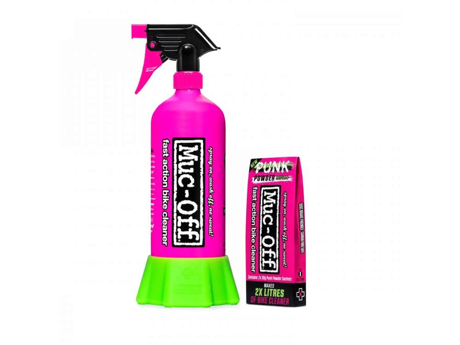MUC-OFF Bottle For Life Bundle, alumiininen sumutepullo ja 4 litraa pesuainetta