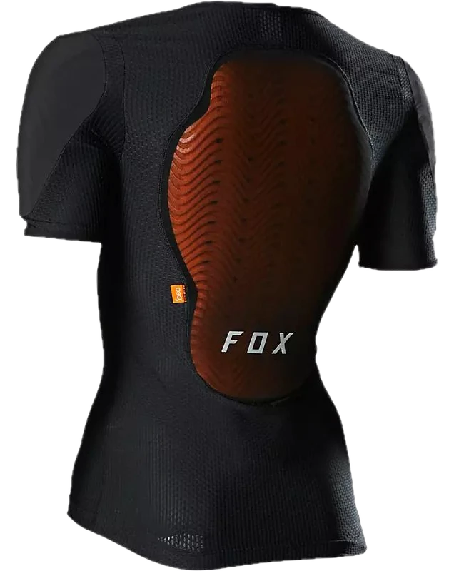 FOX Women's Baseframe Pro Chest Guard – musta, D3O®-suojilla varustettu naisten maastopyöräilysuoja.​