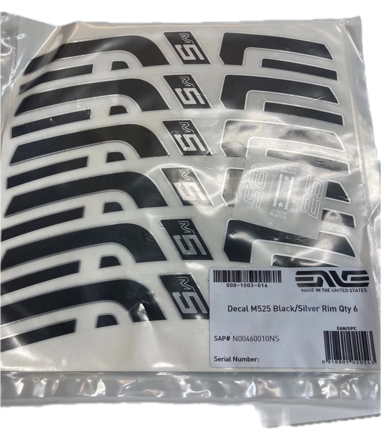 ENVE M525 Black/Silver Decals