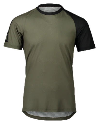 POC MTB PURE TEE – Uranium Black/Epidote green