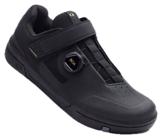 CRANKBROTHERS Stamp Boa+Strap pyöräilykenkä flättipolkimille Black/Gold