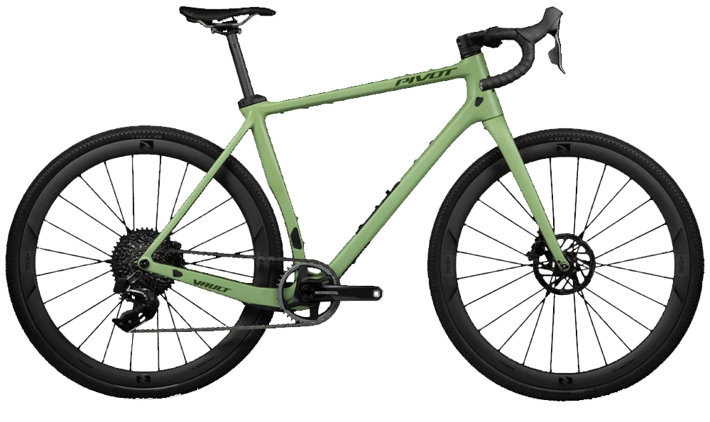 Pivot Vault Team Force XPLR AXS hiilikuitu gravel pyörä Reynolds G700