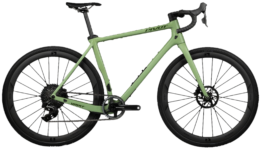 Pivot Vault Team Force XPLR AXS hiilikuitu gravel pyörä Reynolds G700