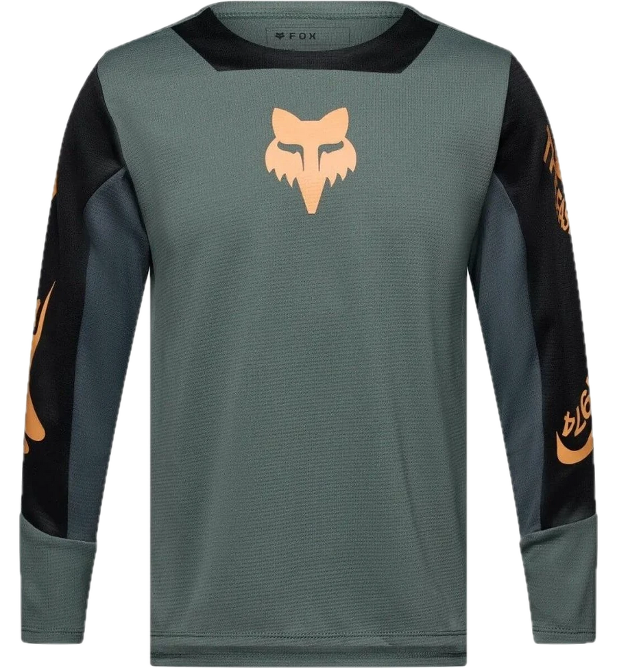 Fox Youth Defend LS Jersey Creation Sage nuorten MTB-ajopaita