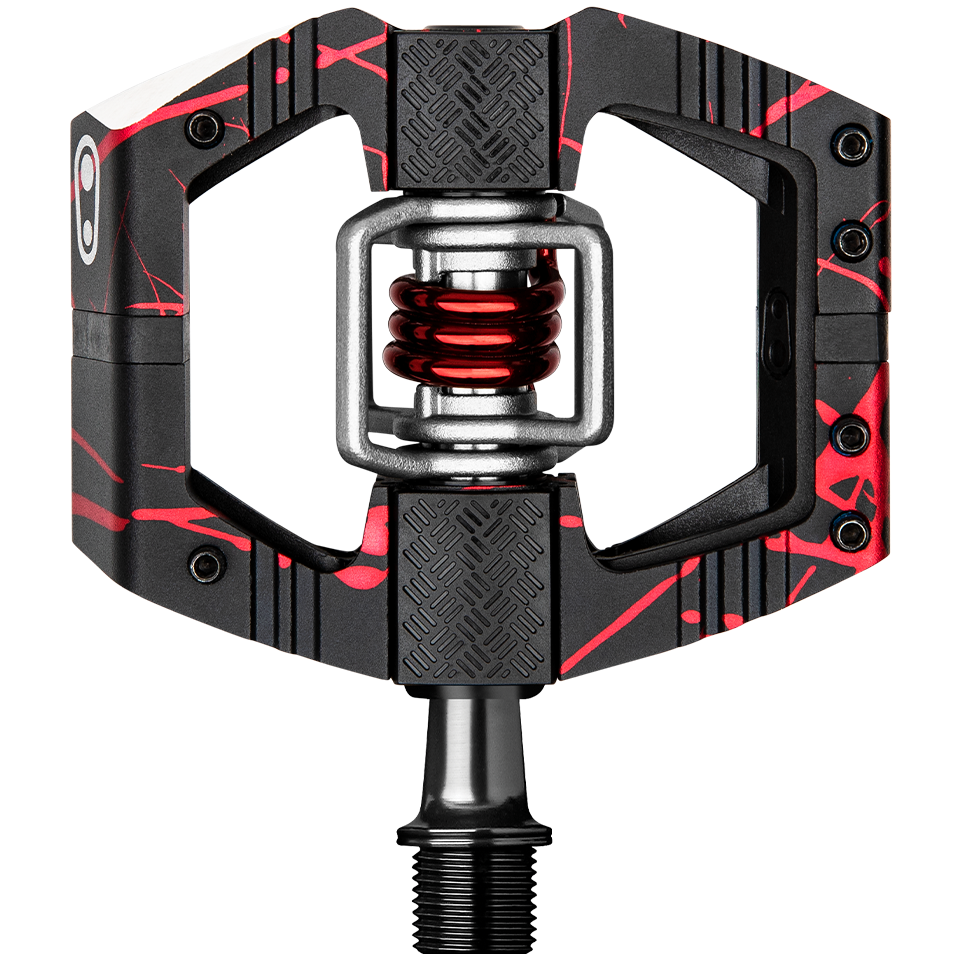 CRANKBROTHERS Mallet E LS (Long Spindle) Enduro lukkopolkimet – Splatter RED