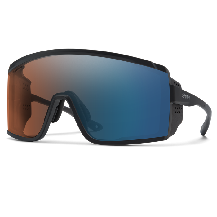 Smith Pursuit aurinkolasit, ChromaPop™ glacier photochromic linssi, magneettiset sivusuojaimet ja bio-pohjainen runko
