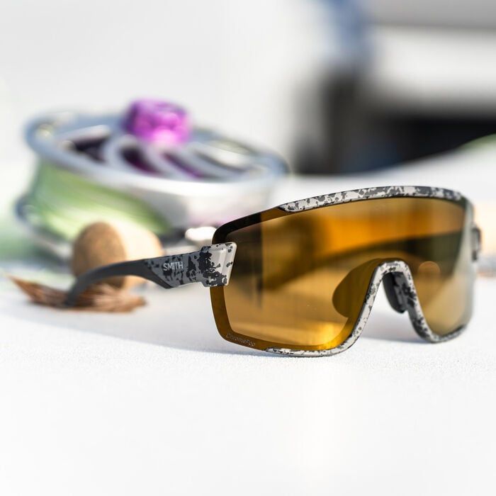 SMITH Wildcat Matte Gray Marble + ChromaPop Polarized Bronze Mirror / Clear AF, image 4