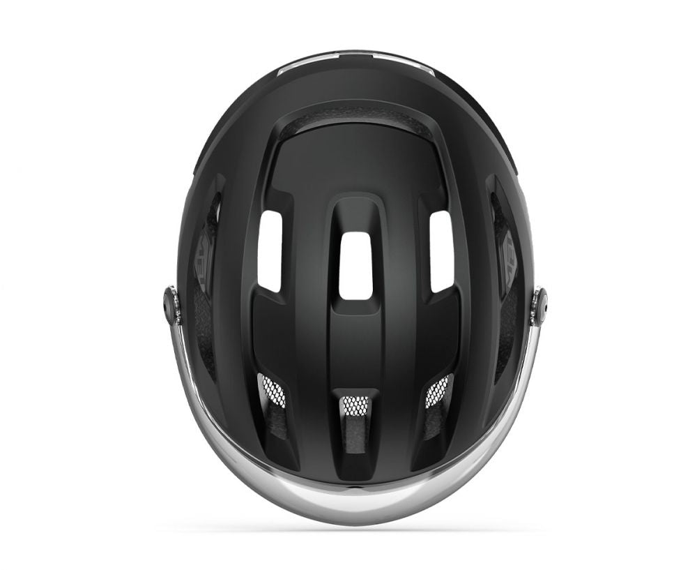 MET Intercity MIPS helmet with adjustable visor and integrated/chargeable rear light, image 4