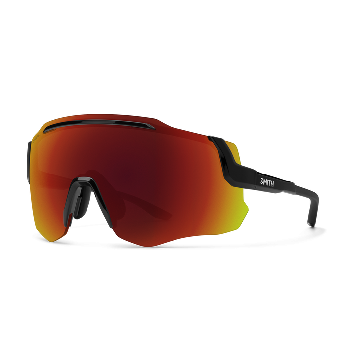 SMITH Momentum ajolasit – Black + ChromaPop Red Mirror + Clear Lens