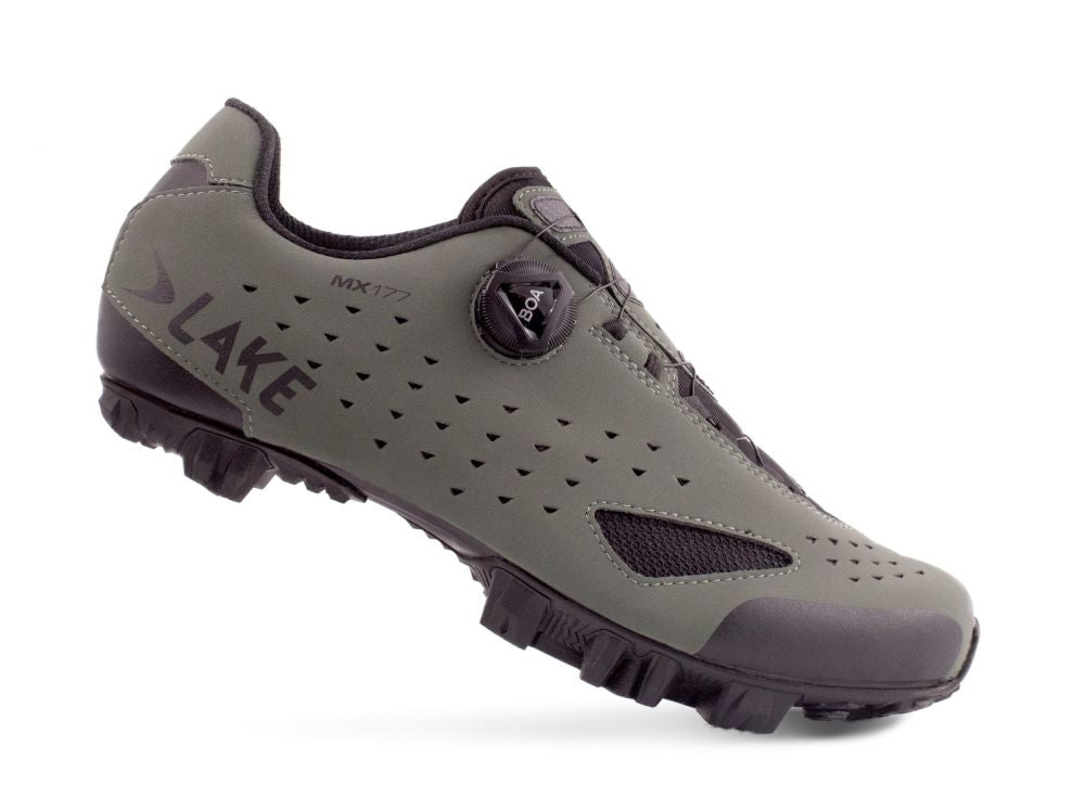 Lake MX177-X Wide Cycling Shoes for Clipless Pedals – Beetle / Black