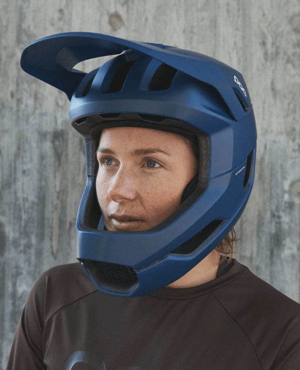 POC Otocon Lead Blue Matt MTB-kypärä Race Lock -säädöllä