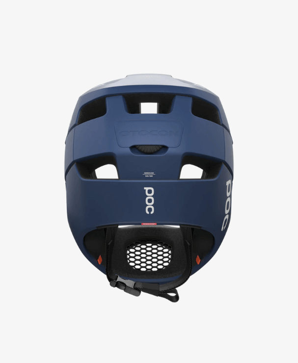 POC Otocon Lead Blue Matt endurokypärä irrotettavilla poskipehmusteilla