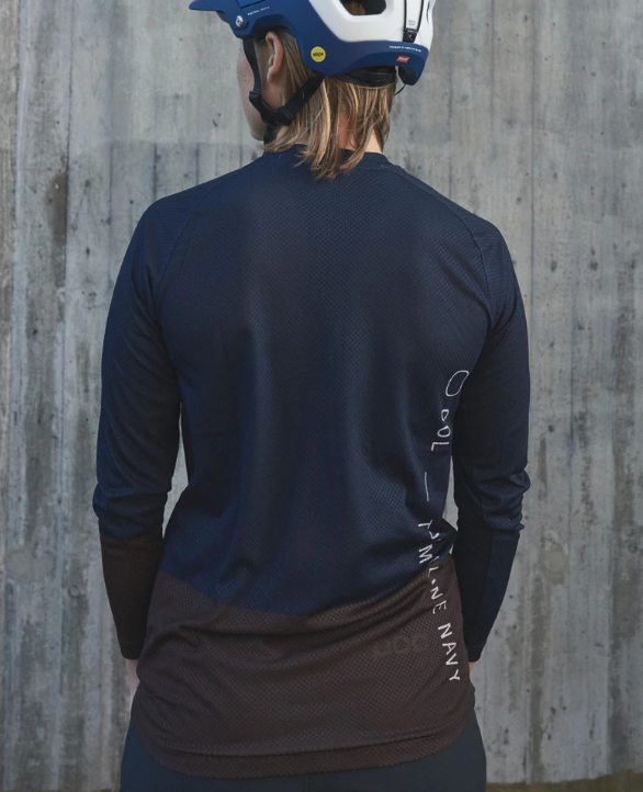 POC W's MTB Pure LS Jersey, kuva 5 – Turmaline Navy/Axinite Brown