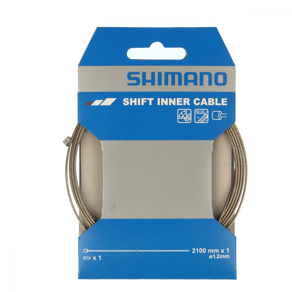 Shimano Gear Cable MTB/Road Stainless Steel 1pc, 1.2mmx2100mm