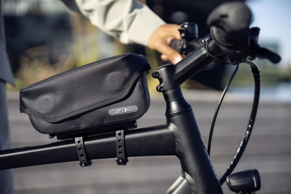 ORTLIEB Toptube-Bag asennettuna pyörän yläputkeen