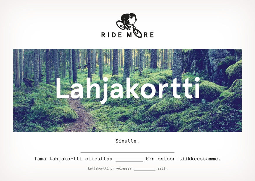 Ride More -lahjakortti