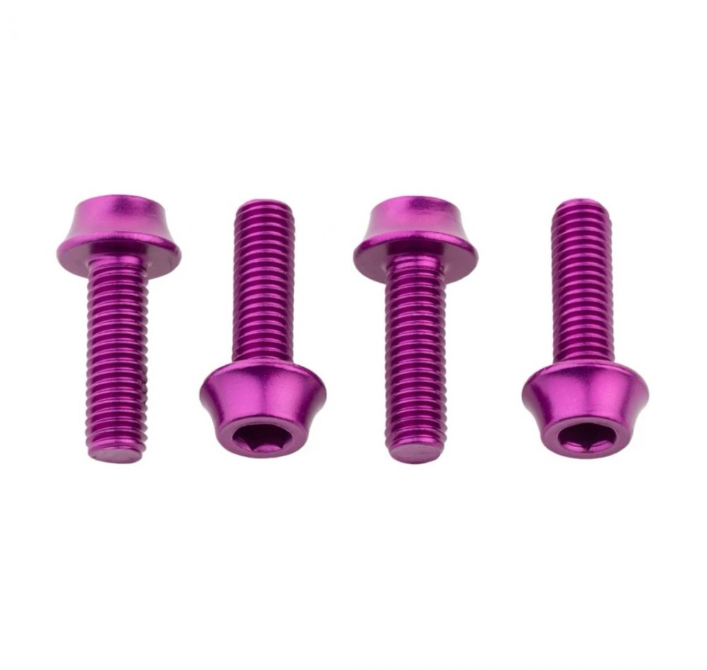 Wolf Tooth Water Bottle Cage Bolts 4 kpl – Purple