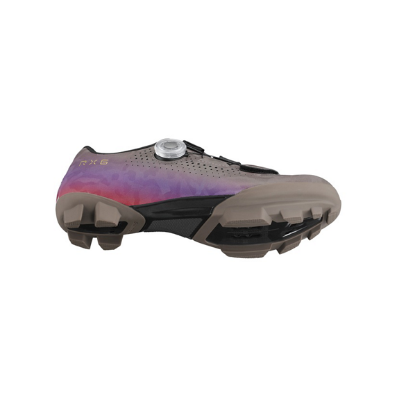 Shimano SH-RX600W Naisten Gravel Pyöräilykengät lukkopolkimille Gray/Purple pohja