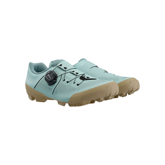 Shimano SH-XC302W – naisten SPD-maastokenkä tehokkaaseen XC- ja gravel-ajoon Surf Blue