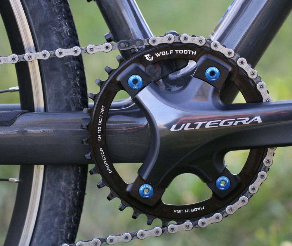 Wolf Tooth 110 BCD ASYMMETRIC 4-BOLT FOR SHIMANO CRANKS, image 2
