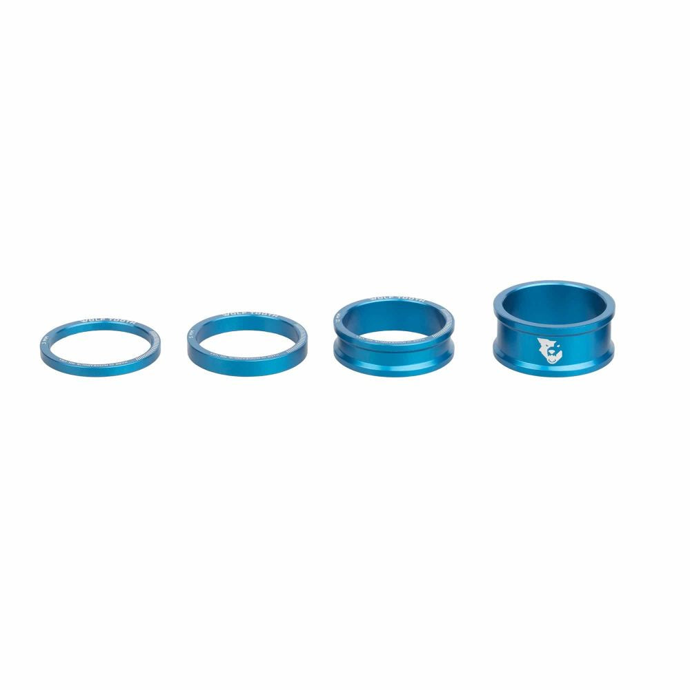 Wolf Tooth Precision Headset Spacers 4kpl – Sininen