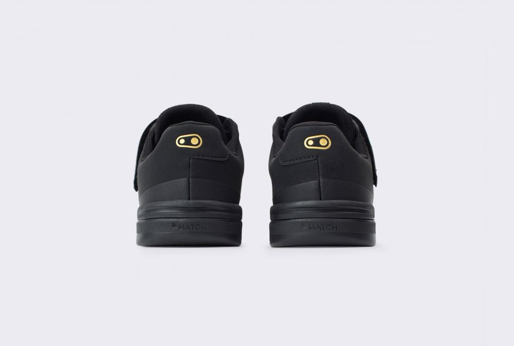 CRANKBROTHERS Stamp Boa+Strap pyöräilykenkä flättipolkimille Black/Gold takaa