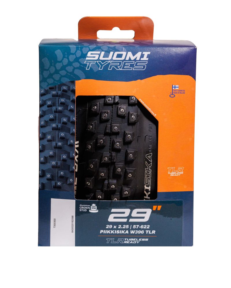 Studded Tire Suomi Tyres WXC Piikkisika W396 TLR 29 x 2.25" Folding Bead