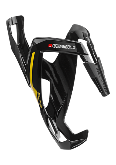 Elite Custom Race Plus bottle cage – Black Yellow Graphic