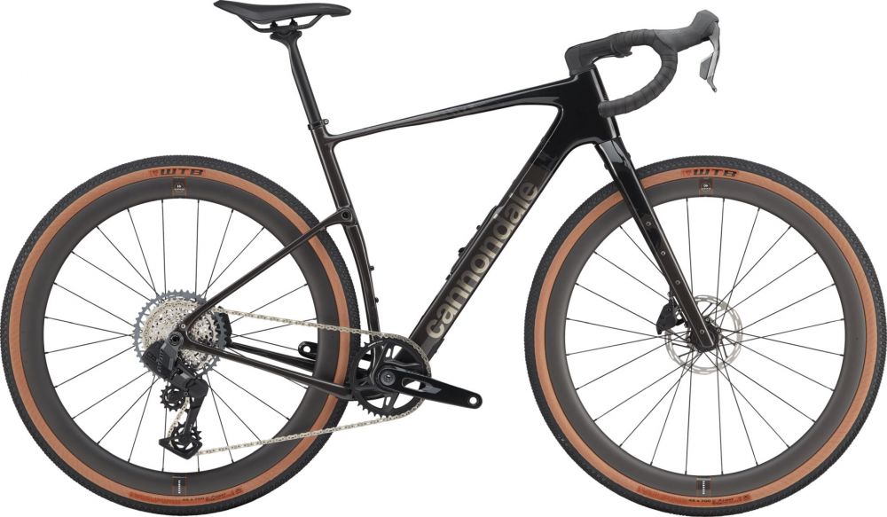 Cannondale Topstone Carbon 1 AXS hiilikuituinen gravelpyörä sivukuvassa