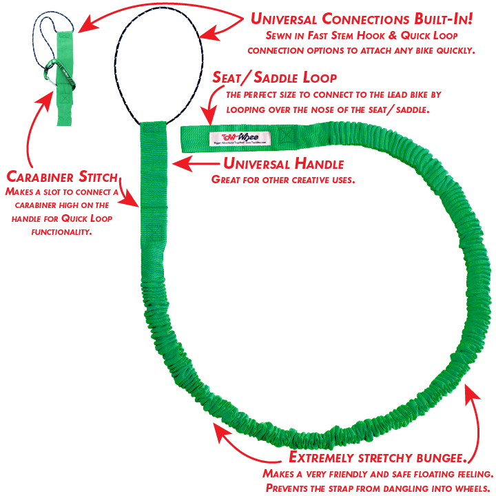TowWhee flexible tow rope for towing bicycles, image 6