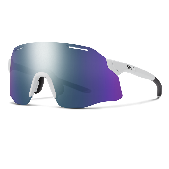 SMITH Vert PivLock ajolasit – White + ChromaPop Violet Mirror + Clear Lens