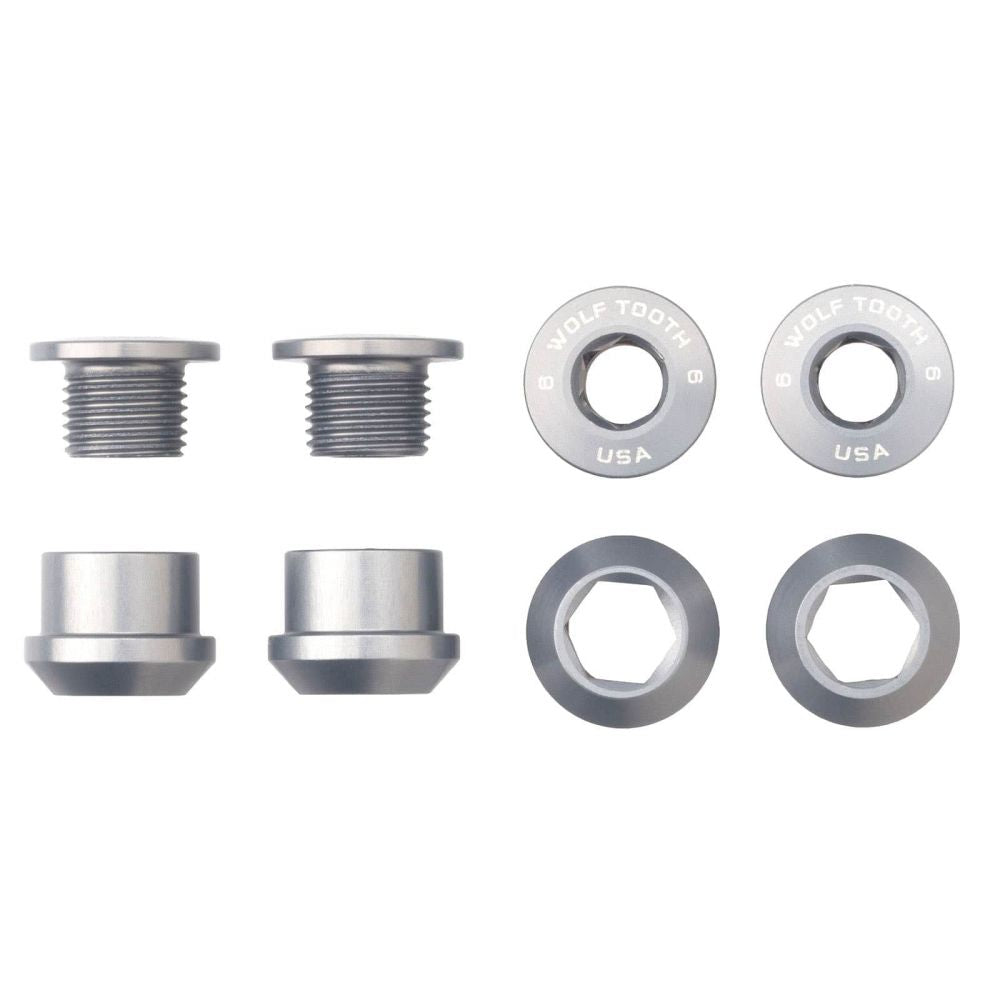 Wolftooth Set of 4 Chainring Bolts+Nuts for 1X – Hopea