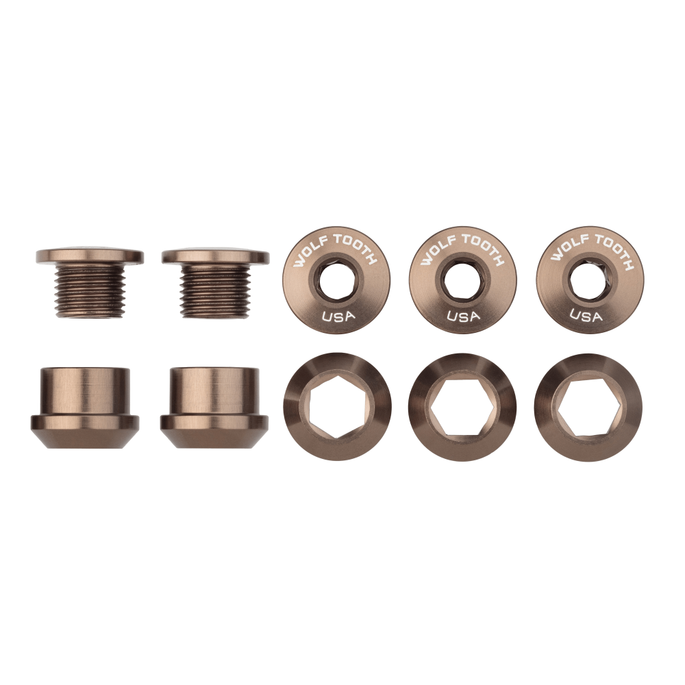 Wolf Tooth Set of 5 Chainring 6mm Bolts+Nuts for 1X, image 9