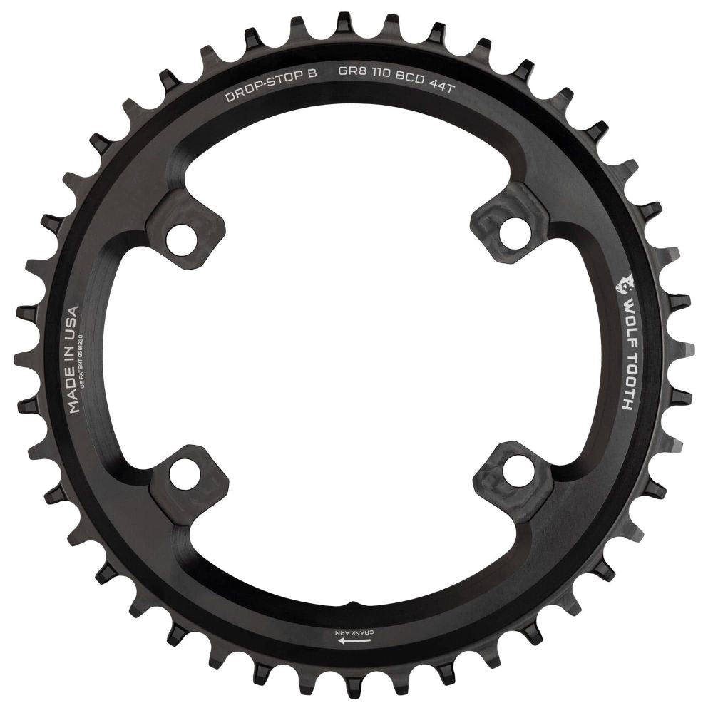 Wolf Tooth 110 BCD Asymmetric 4-Bolt for Shimano GRX Cranks, image 2