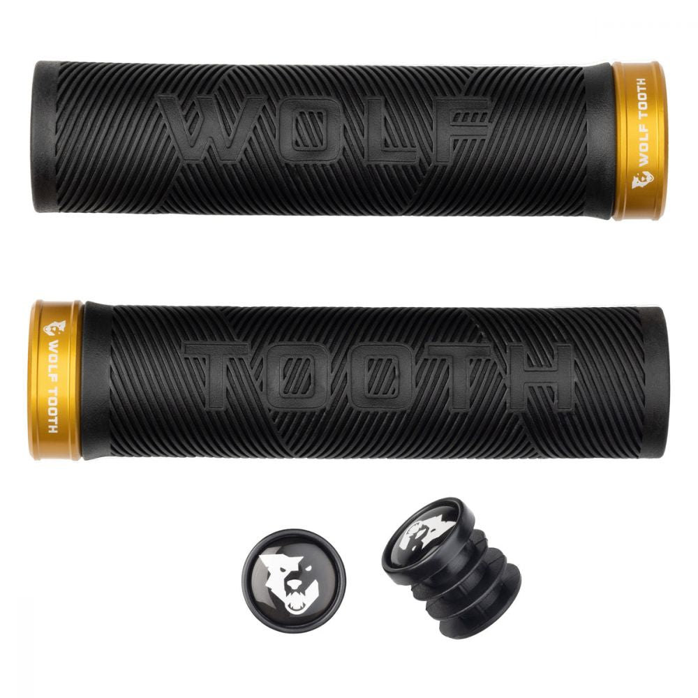 Wolf Tooth Echo Lock-On gripit – Black-Gold