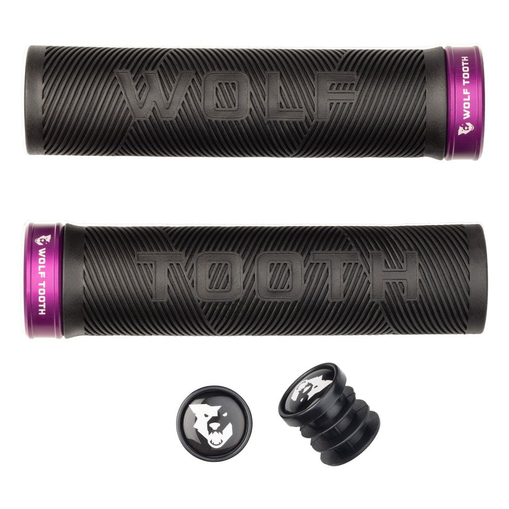 Wolf Tooth Echo Lock-On gripit – Black-Purple