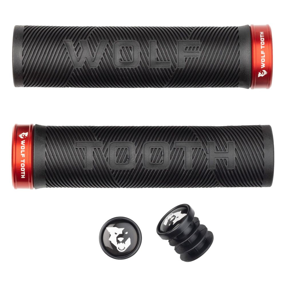Wolf Tooth Echo Lock-On gripit – Black-Red