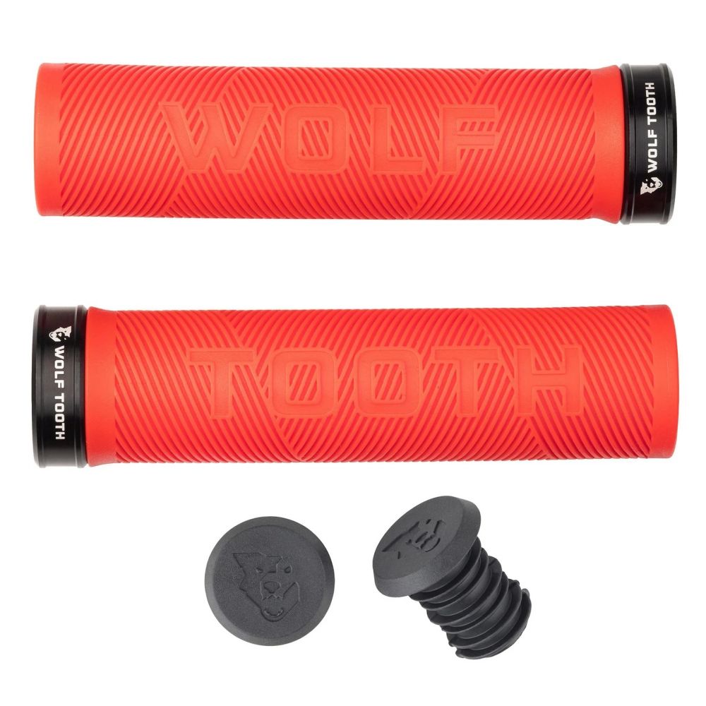 Wolf Tooth Echo Lock-On gripit – Red-Black