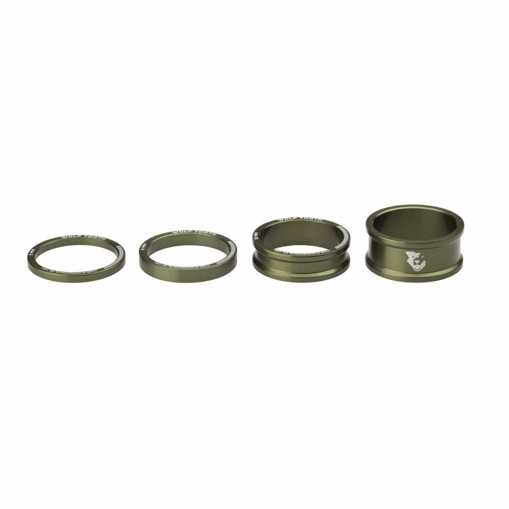 Wolf Tooth Precision Headset Spacers 4kpl – Oliivi