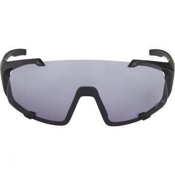 Alpina Hawkeye S Q-Lite V Glasses Black Matt / Quattroflex Lite Varioflex Purple