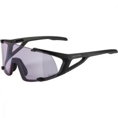 Alpina Hawkeye S Q-Lite V Glasses Black Matt / Quattroflex Lite Varioflex Purple