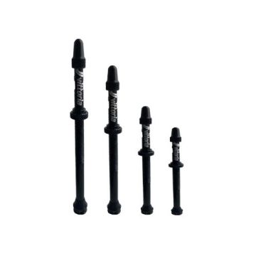 Vittoria Multiway Tubeless Venttiili alumiinia musta 2 kpl
