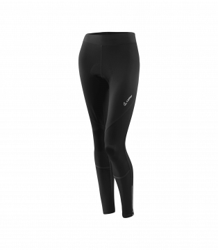 Löffler W Bike Long Tights Basic Gel naisten pitkät pyöräilytrikoot säämiskällä