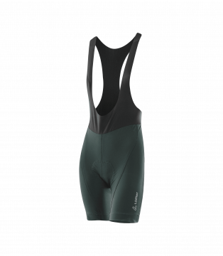 Löffler W Bike Bibshorts Hotbond Forest naisten vihreät pyöräilybibsit