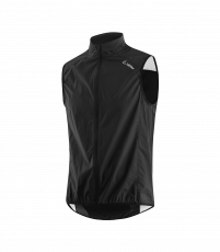 Löffler M Bike Vest CF WPM Pocket Black miesten kevyt musta pyöräilyliivi