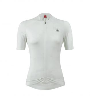 Löffler W Bike Jersey Skys Escape Creme White naisten kevyt pyöräilypaita