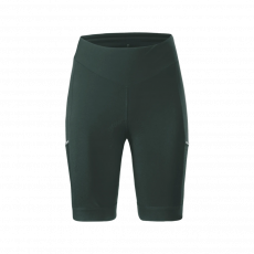 Löffler W Bike Tights Skys Gel naisten pyöräilytrikoot säämiskällä Forest